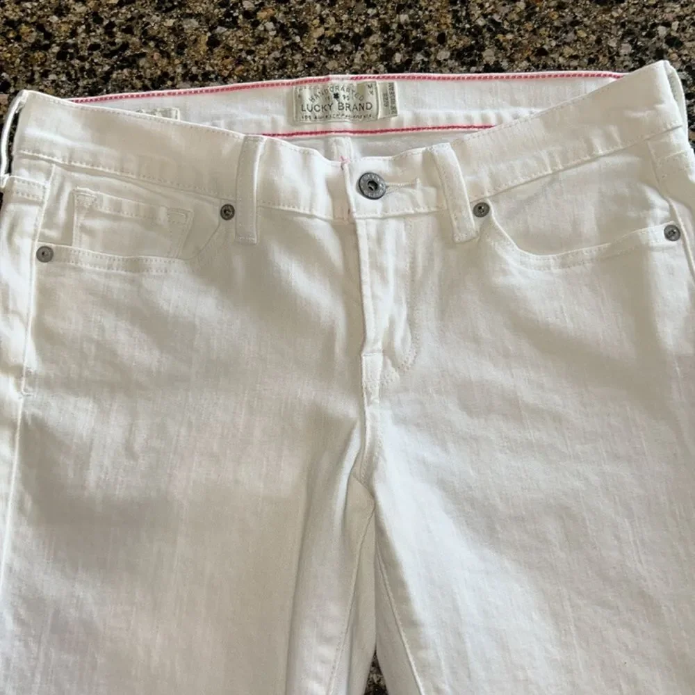 Lucky Brand White Charlie Skinny Jeans - Picture 2 of 9